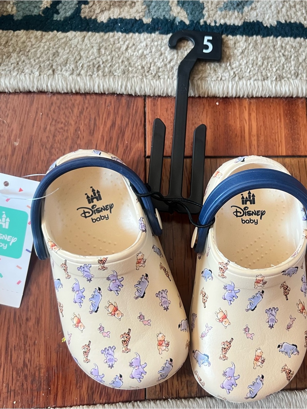 Disney Baby- Pooh Clogs, Toddler Size 5, NWT